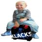 Preview: Baff Klacks Trommelhocker Schwarz Cajon mit Sitzpad