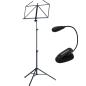 Preview: K&M 10065 Notenständer schwarz mit Notenpult-Leuchte