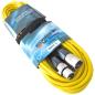 Preview: keepdrum 10m Mikrofonkabel XLR Set RD BL GR YW 4 Kabel