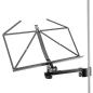 Preview: K&M 11505 Noten- und Konzepthalter anklemmbar mit MS096 Mikrofonständer gerade