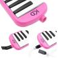 Preview: keepdrum Melodica Pink 37 Tasten mit Tasche und Notenheft