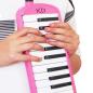 Preview: keepdrum Melodica Pink 37 Tasten mit Tasche und Notenheft