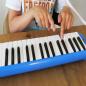 Preview: keepdrum Melodica Blau 32 Tasten mit Tasche