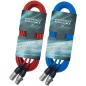 Preview: keepdrum DMX Kabel 15m 3-pol XLR 1x Rot 1x Blau