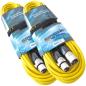 Preview: keepdrum 6m MC-001XX YW Mikrofonkabel XLR Gelb 2 Stück
