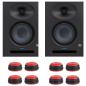 Preview: Presonus Eris Studio 5 Boxen 1 Paar mit Boxen-Füße in rot