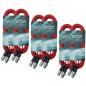 Preview: keepdrum DMX-Kabel Set Rot je 2x 3m 10m 15m