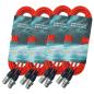 Preview: keepdrum 10m MC-001XX RD Mikrofonkabel XLR Rot 4 Stück