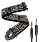 Preview: Planet Waves Gitarrengurt Skull mit Klinkenkabel