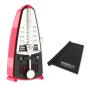 Preview: Wittner Metronom Taktell Piccolo mechanisch Dunkelrosa mit Tuch