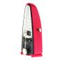 Preview: Wittner Metronom Taktell Piccolo mechanisch Dunkelrosa mit Tuch