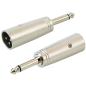 Preview: keepdrum ADA008 XLR-Adapter XLR-m zu 6,3 Klinke 2Stk