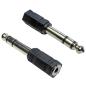 Preview: keepdrum ADA059 Klinken-Adapter 3,5mm Buchse zu 6,3mm 2-STÜCK