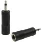 Preview: keepdrum ADA072 Adapter MONO 6,35mm Buchse zu 3,5mm Stecker 2 STÜCK