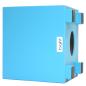 Preview: Baff Kinder Trommel-Hocker Cajon Blau mit Sitzpad