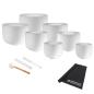 Preview: Meinl Sonic Energy CSBSETCHA Crystal Singing Bowl Chakra Set inkl Schlägel und Tuch
