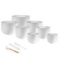 Preview: Meinl Sonic Energy CSBSETCHA Crystal Singing Bowl Chakra Set inkl Schlägel