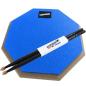 Preview: keepdrum DP-BL12 Practice Pad Blau 12 mit Sticks 5BB