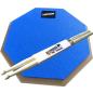 Preview: keepdrum DP-BL8 Drum Practice Pad Blau mit Sticks