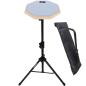 Preview: keepdrum DP-GY8 Practice Pad Grau mit Pad-Ständer