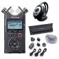 Preview: Tascam DR-40X Recorder mit Zubehör Set und Kopfhörer