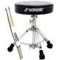 Preview: Sonor Schlagzeug Hocker DT XS 2000 mit Schlagzeugstöcken