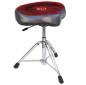 Preview: Roc-N-Soc Gaslift-Schlagzeughocker Sattel Rot mit Lehne