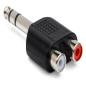 Preview: Hosa GPR484 Adapter 2x Cinch-Kupplung auf 6,3 mm TRS