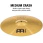 Preview: Meinl Becken HCS18C Crash 18 Zoll mit keepdrum Schlagzeugstöcke