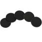 Preview: Wincent Randy Black Schlagzeugstöcke mit Damper Pads