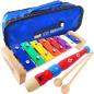 Preview: keepdrum KGS1 Glockenspiel mit FL1 Kinder-Flöte mit Tasche MB01