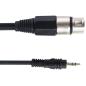 Preview: keepdrum MC-008XJ 3m XLR Female - 3,5mm Miniklinke