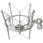 Preview: keepdrum MS089SV Silber Mikrofon-Spinne mit Kabel