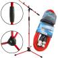 Preview: keepdrum MS106 RD Rot Mikrofonständer  mit 6m XLR Kabel Rot