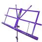 Preview: keepdrum MUS2FL Notenständer Lila mit 4 Klammern