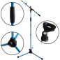 Preview: keepdrum Mikrofonständer MS106 BL Blau mit Klemme