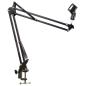 Preview: Stagg USB-Mikrofon Set mit Gelenkarm Stativ