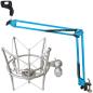Preview: keepdrum NB35 BL Blau Gelenkarm mit MS089SV Mikrofon Spinne