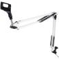 Preview: keepdrum NB35 WH Weiss Gelenkarm  mit Popschutz