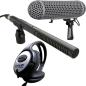 Preview: Rode NTG-2 mit Blimp Windschutz mit Kopfhörer