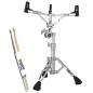 Preview: Pearl S-1030 Snareständer mit Schlagzeugstöcken