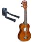 Preview: Stagg US-NAT Sopran Ukulele Natur mit Tasche mit Wandhalter