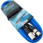 Preview: keepdrum 10m Mikrofonkabel XLR Set RD BL GR YW 4 Kabel