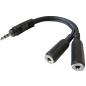 Preview: keepdrum YC003 Y-Adapter 3,5mm Miniklinke