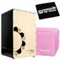 Preview: J.Leiva Percussion Zoco Cajon mit Tasche Pink mit Pad