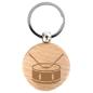 Preview: keepdrum Schlüsselanhänger Rund mit Snare Motiv