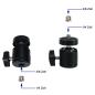 Preview: K-M 23240 Tischstativ für Mikrofon mit Kugelgelenk-Adapter