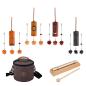 Preview: Meinl Sonic Energy Cosmic Bamboo Chime CBCSET Klangspiel Set mit Klangstab