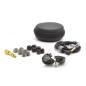 Preview: CTM CE220 In Ear Monitor-Kopfhörer Grau mit Tuch
