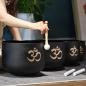Preview: keepdrum Klangschalen-Set OM Set Schwarz 6-12 Zoll mit Zubehör